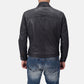 Austere Matte Black Leather Biker Jacket