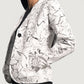 Donna Blake White Leather Blazer