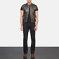 Atlas Moto Distressed Brown Leather Vest