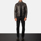 Gatsby Distressed Brown Leather Jacket