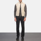 Tony Off-White Suede Vest