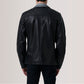 Henrik Black Leather Cafe Racer