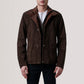 Henrik Brown Suede Cafe Racer
