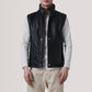 Zane Black Leather Vest