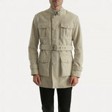 Dolf Off-White Suede Jacket