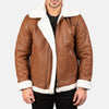 Francis B-3 Brown Leather Bomber Jacket
