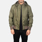 Hanklin Ma-1 Green Hooded Bomber Jacket