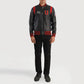 Liberte USA Black Leather Varsity Jacket