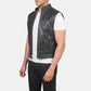 Roland Black Leather Biker Vest