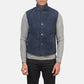 Tony Blue Suede Vest
