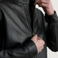 Zen Black Leather Biker Jacket
