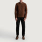 Zen Brown Suede Biker Jacket