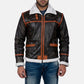Alpine Brown Fur Leather Jacket