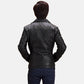 Black Studded Leather Biker Jacket