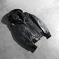 Roslyn Black Hooded Leather Bomber Jacket