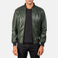 Shane Green Leather Bomber Jacket