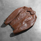 Close up showing the clean open hem cuff design on the sleeves.