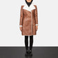 Amie Brown Double Breasted Shearling Coat