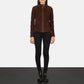 Kelsee Mocha Suede Biker Jacket
