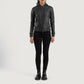Luna Black Hooded Leather Bomber Jacket