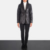 Norma Brown Leather Blazer
