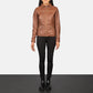 Lifestyle shot of the Tomachi Brown leather jacket available at Layzal Jackets.
