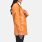 Marilyn Tan Brown Leather Blazer