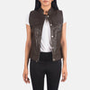 Rayne Moto Brown Leather Vest