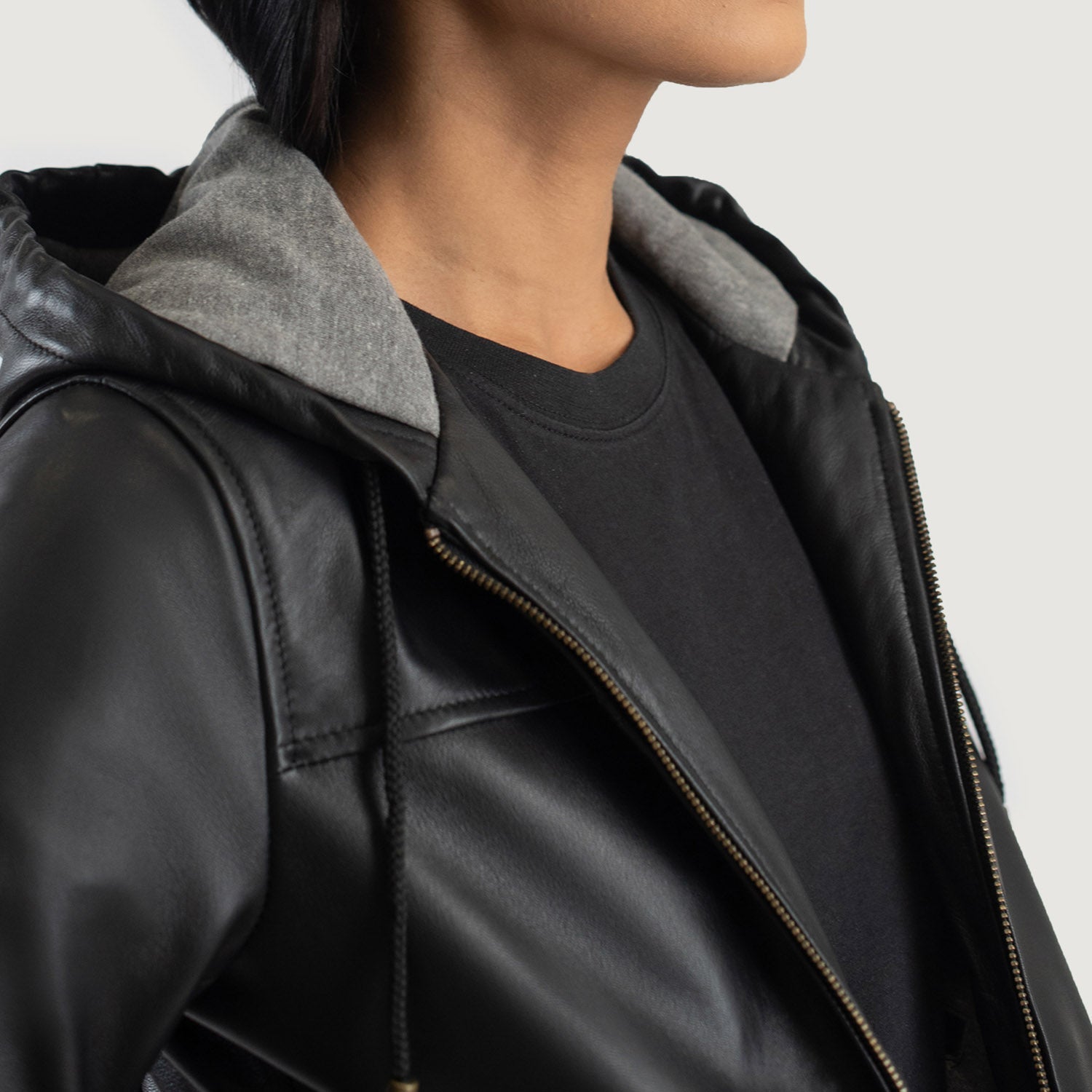 Interior view of the Rebella bomber jacket, revealing the fully lined, soft fleece inner shell designed for casual everyday warmth.