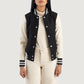 Savant Black & White Hybrid Varsity Jacket