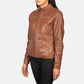 Back view of the Tomachi Brown leather jacket from Layzal Jackets.
