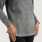 Mid section view highlighting the minimalist pocketless design for a modern, streamlined aesthetic.