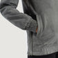 Back view of the Zest Grey hooded jacket showcasing the style of Layzal Jackets